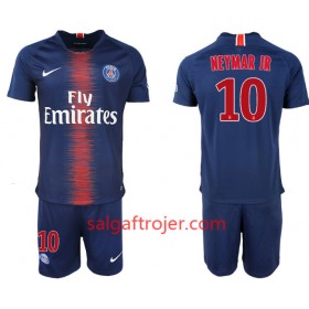 Paris Saint-Germain Fodboldtrøjer NEYMAR JR 10 Børn Hjemmebanesæt 2018/19 Kort ærmer
